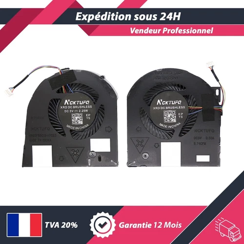 VENTILATEURS FAN CPU & GPU DELL PRECISION 7530 / M7530 / 7540 / M7540 SERIES
