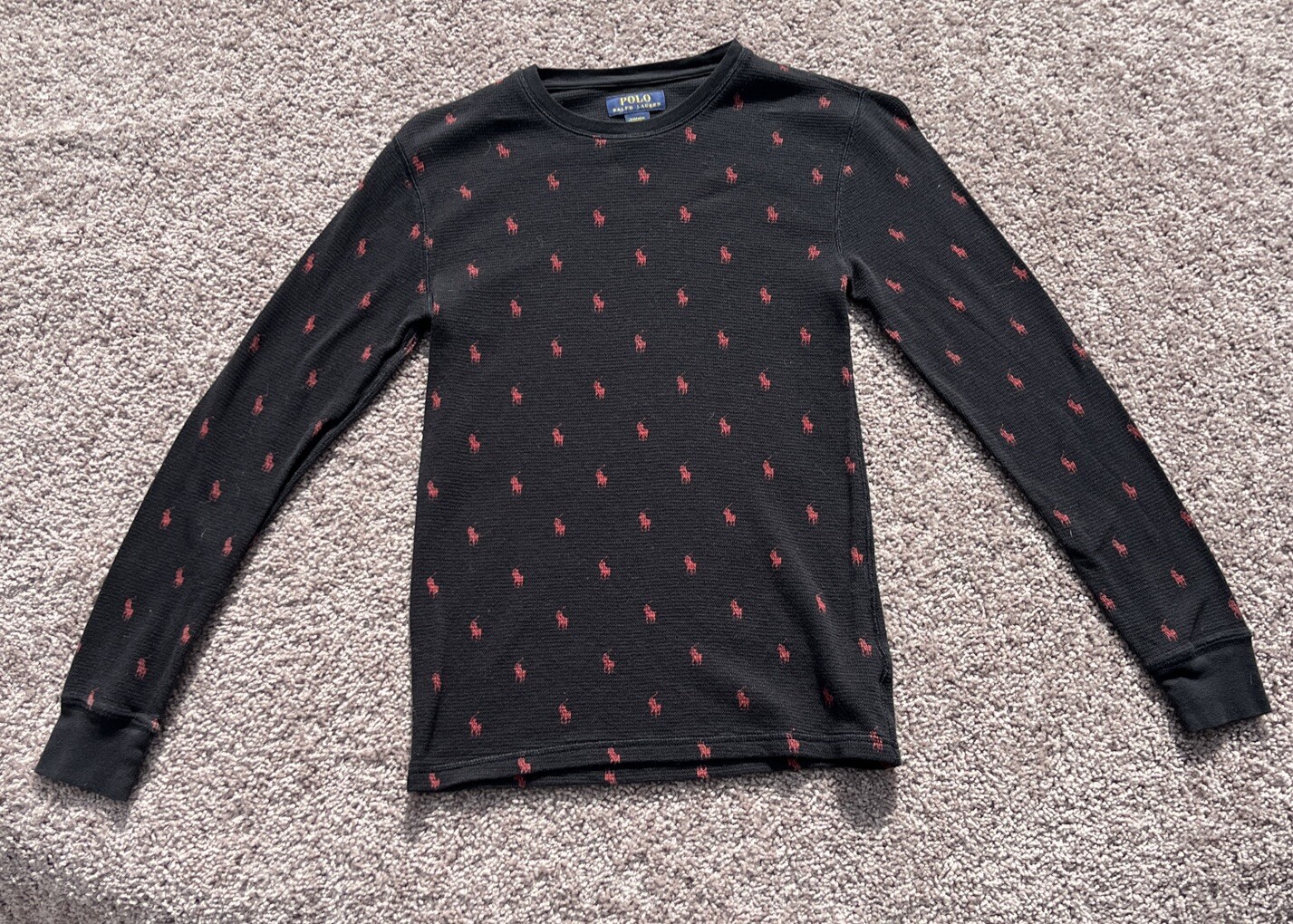 Mens Polo Ralph Lauren Waffle Thermal Knit Tops or Thermal Size Small