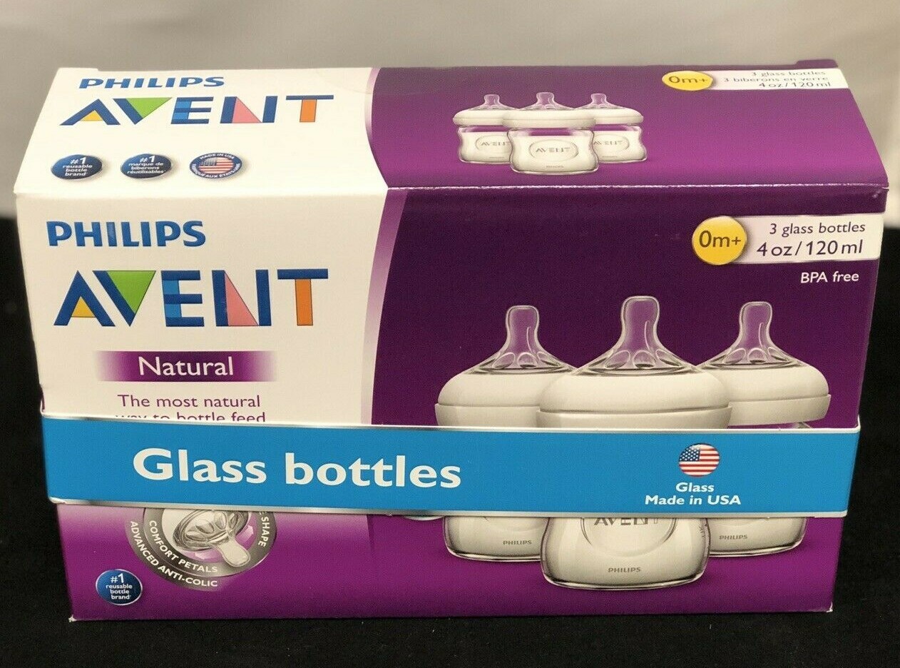 philips avent natural glass bottle baby gift set