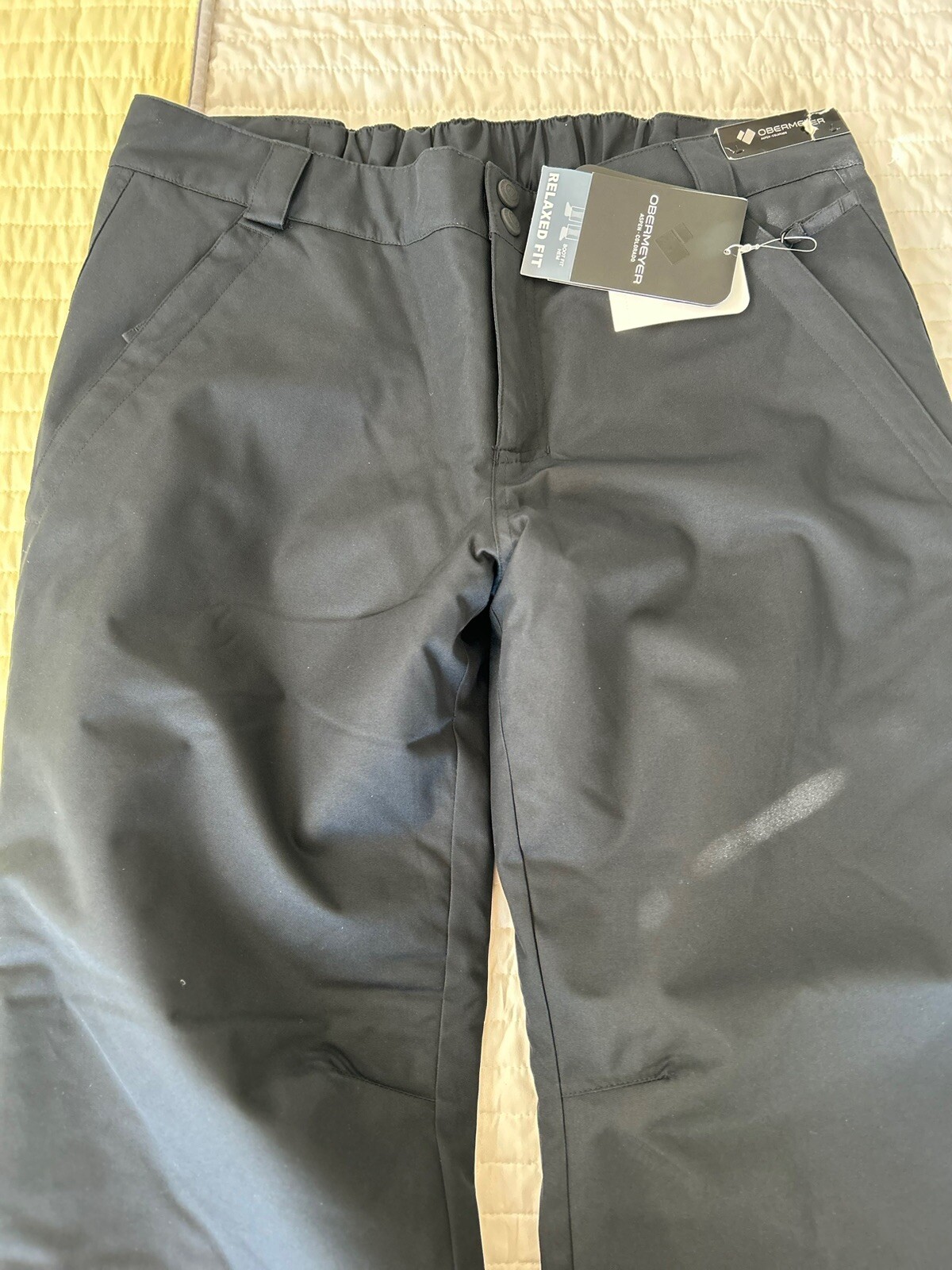 Obermeyer Keystone Ski Pant Men’s Size Large Short Inseam Black New