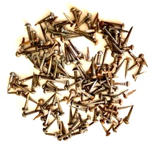 RARE Vin. Lot-100 YR. Old Cobbler Mix, sz. Sole & Heel Round Head Hob Nails-(B)