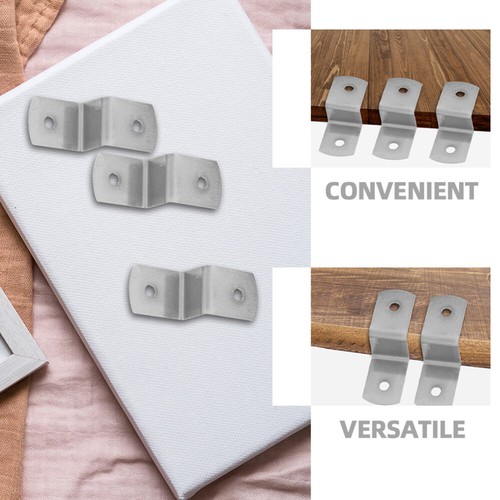 50pcs Picture Frame Clips Table Tops Fasteners Z Clips Canvas Offset Clips for - Picture 7 of 12
