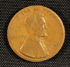 1949-D Wheat Cent error coin with broadstrike and potential laminations