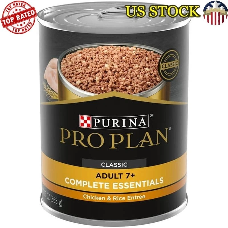 Grain Free Canned Dog Food Senior Nutrition Chicken Rice 13 oz 12 Pack New