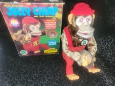 RARE Vintage Multi-Action Jolly Chimp Battery Operated No. 9936 w/ Box WORKS 