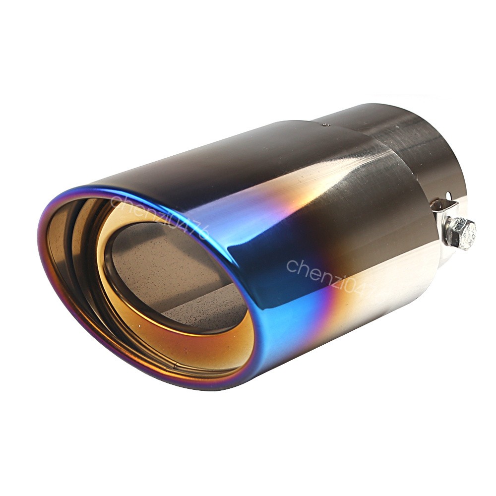 Car Exhaust Pipe Tip Rear Tail Throat Muffler Blue For 2005 Acura NSX-T