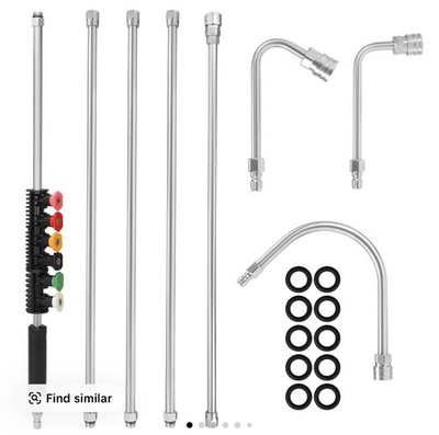 #ad Free 3 day shippingM MINGLE 122quot; Upgrade Pressure Washer Extension Wand Stainl $30.68
