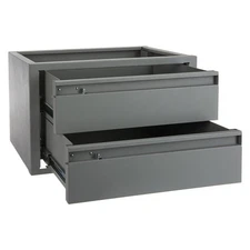 Holman Kargo Master Steel 2 Drawer Cabinet for Van Shelving Unit 20"W x 12"H