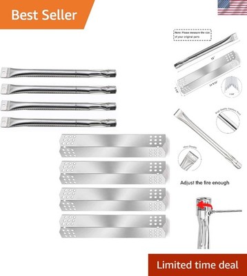 Durable 4-Pack Stainless Steel Burner & Heat Plate Repair Kit for Gas Grills