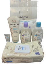 Aveeno Baby Welcome Little One Gift Set Lotion Wash Shampoo Wipes 5 Piece