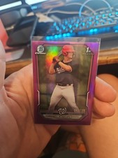 2026 Bowman Chrome Sam Petersen /199 BCP-122 Purple 1st Bowman Washington Nats