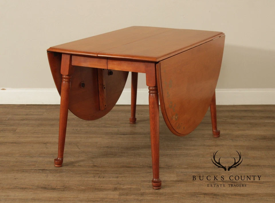 Mesa de comedor vintage Cushman Colonial Creations hoja caída de arce con 2 hojas Foto 3 de 4