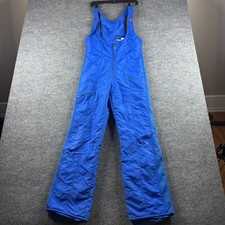 VINTAGE Obermeyer Ski Bib Womens 14R Blue Kelly Nylon Snow Pants Fleece 80s