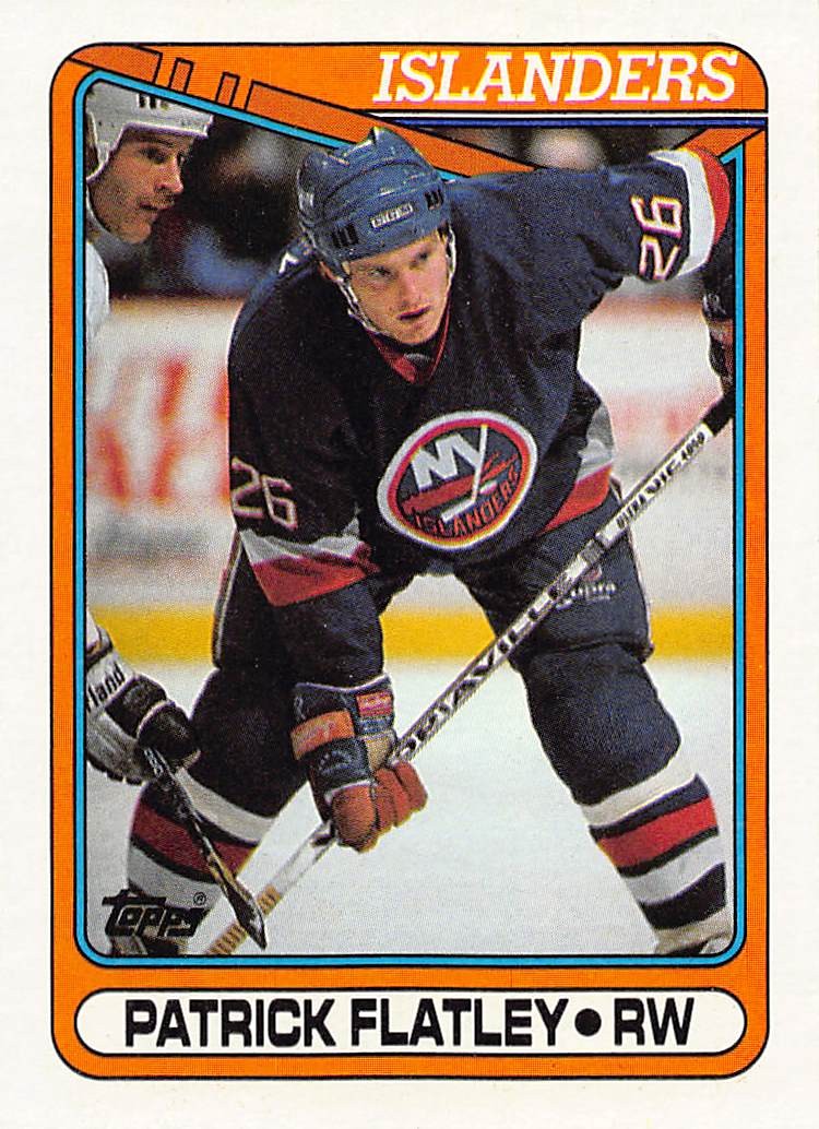 Patrick Flatley 1990-91 Topps 350 New York Islanders Hockey Card