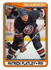 Patrick Flatley 1990-91 Topps 350 New York Islanders Hockey Card