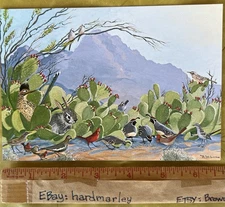 CUTE! 10) Leanin' Tree Christmas Cards Southwest BIRDS New Mexico 4.5" x 6.75"