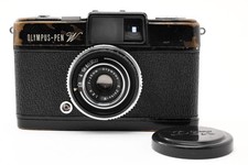 Rare Exc 5 w/Cap Olympus Pen W Black Body Wide 25mm f/2.8 Camera From JAPAN