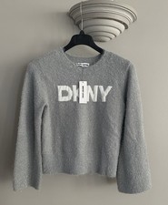 NWT DKNY Gray Glitter Pullover sweater Size small
