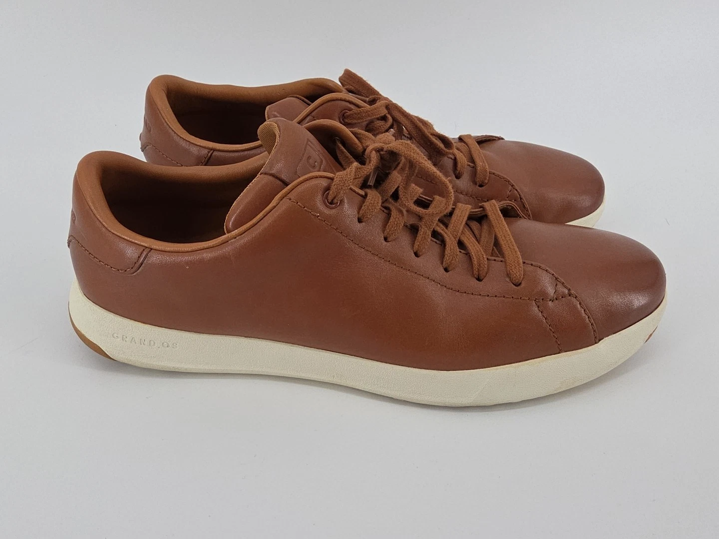 Cole Haan Grand Pro Leather Tennis Sneakers Shoes Men's Lace Up Size 12 US Brown