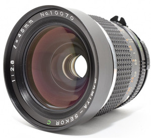 "N MINT + Hood" Mamiya Sekor C 45mm f/2.8 Lens 645 1000S Super Pro TL JAPAN 3730