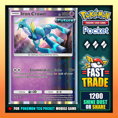 Pokemon TCG Pocket - Iron Crown - Diamond   Paradox Drive - Englisch - Fast  