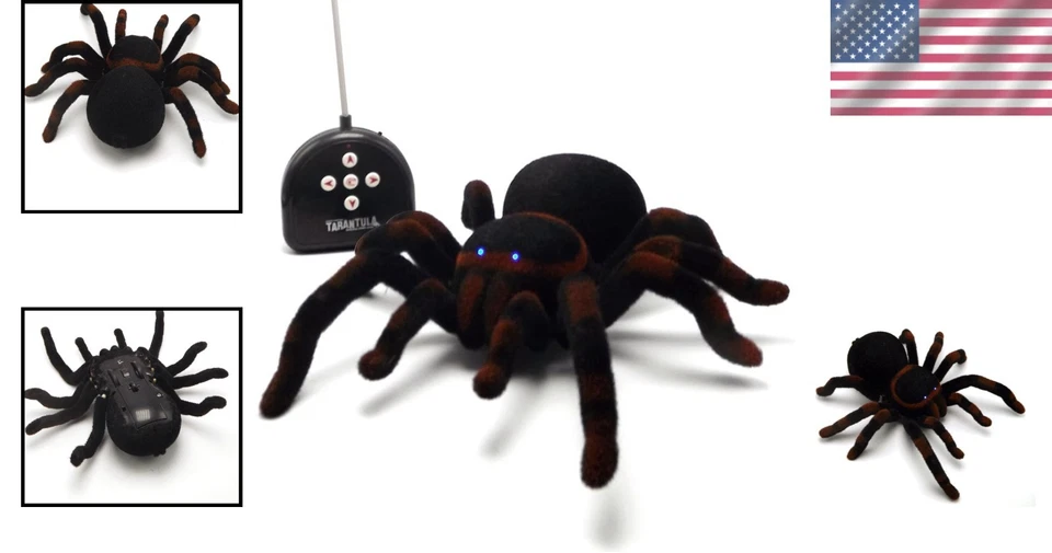 Large RC Spider - Realistic Tarantula Remote Control Prank Toy for Kids - Image 2 of 4