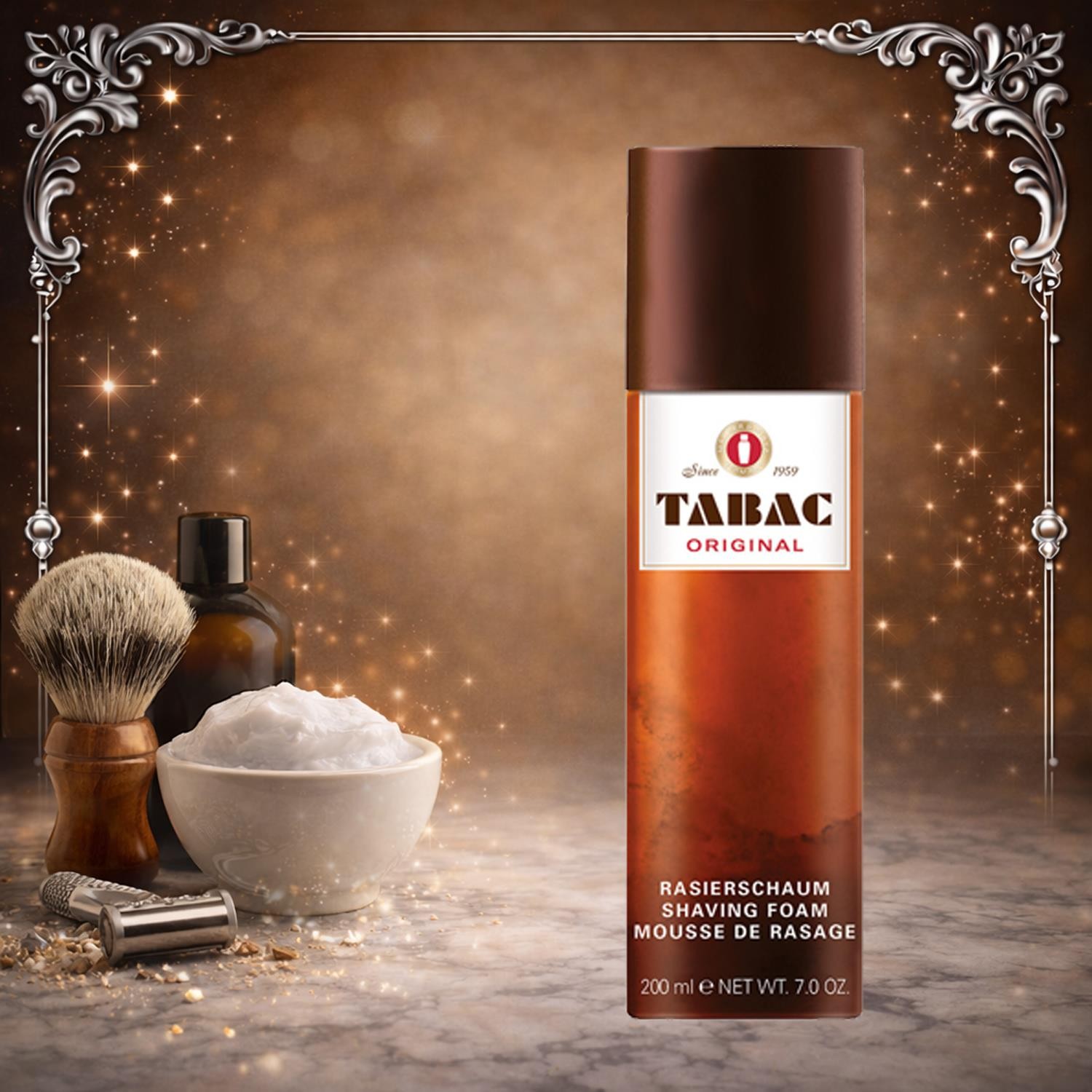 Tabac Original Shaving Foam 200ml Rich Lather Smooth Comfortable Shave