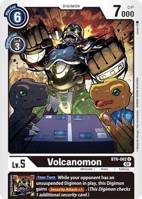 Volcanomon BT6-062 U Double Diamond Digimon TCG