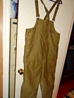 VTG Military WW2 Tanker US NAVY BIB Overalls Wool Lined MEDIUM SIZE O-37