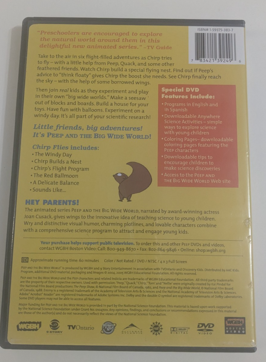 Peep and the Big Wide World - Chirp Flies DVD 2004 | eBay