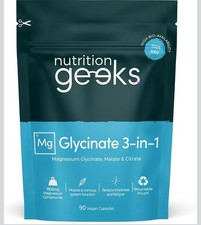 Magnesium Glycinate 3-in-1 Complex Supplement 1800mg, 90 Capsules 0.10 per thousand milligrams