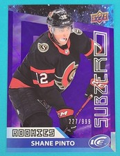 2021-22 Upper Deck Ice Sub Zero #SZ-32 Shane Pinto /999 Ottawa HOCKEY Card A8