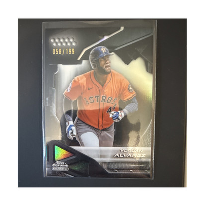 Topps 2026 Chrome Black Yordan Alvarez #35 Refractor /199 Houston Astros