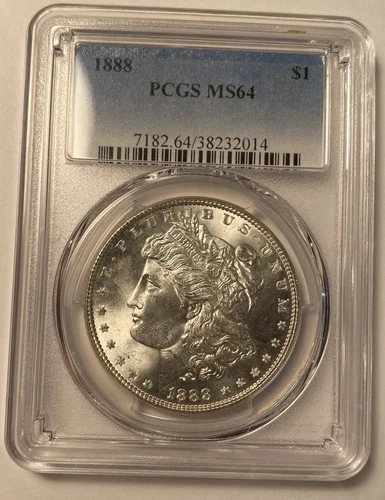 1888 P Morgan Silver Dollar PCGS MS64 Conservatively Graded
