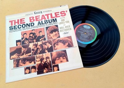 '' THE BEATLES '  SECOND ALBUM '' SUPER SLEEVED USA STEREO E.COAST LP #3  JACKET