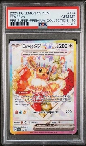 EEVEE EX #174 PSA 10 • 2025 POKEMON SVP EN-SV BLACK STAR PROMO SUPER PREMIUM