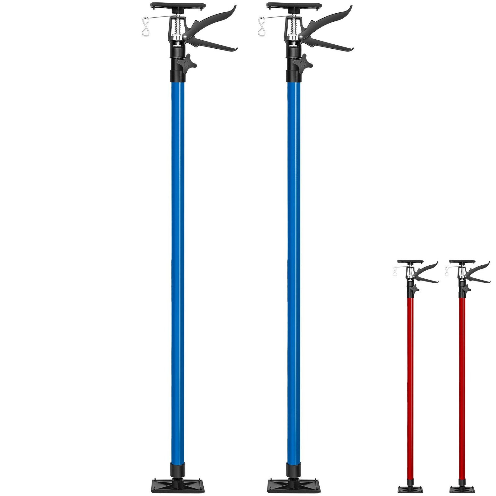 Coppia Puntelli Telescopici in Acciaio 115-290cm per Carichi Interni