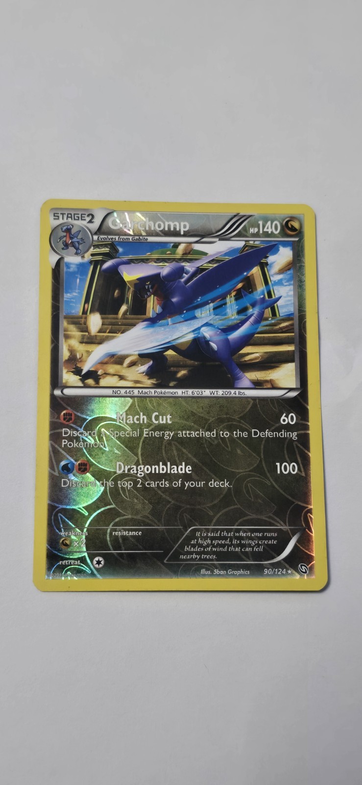 Garchomp 90/124 Dragons Exalted Reverse Holo NM