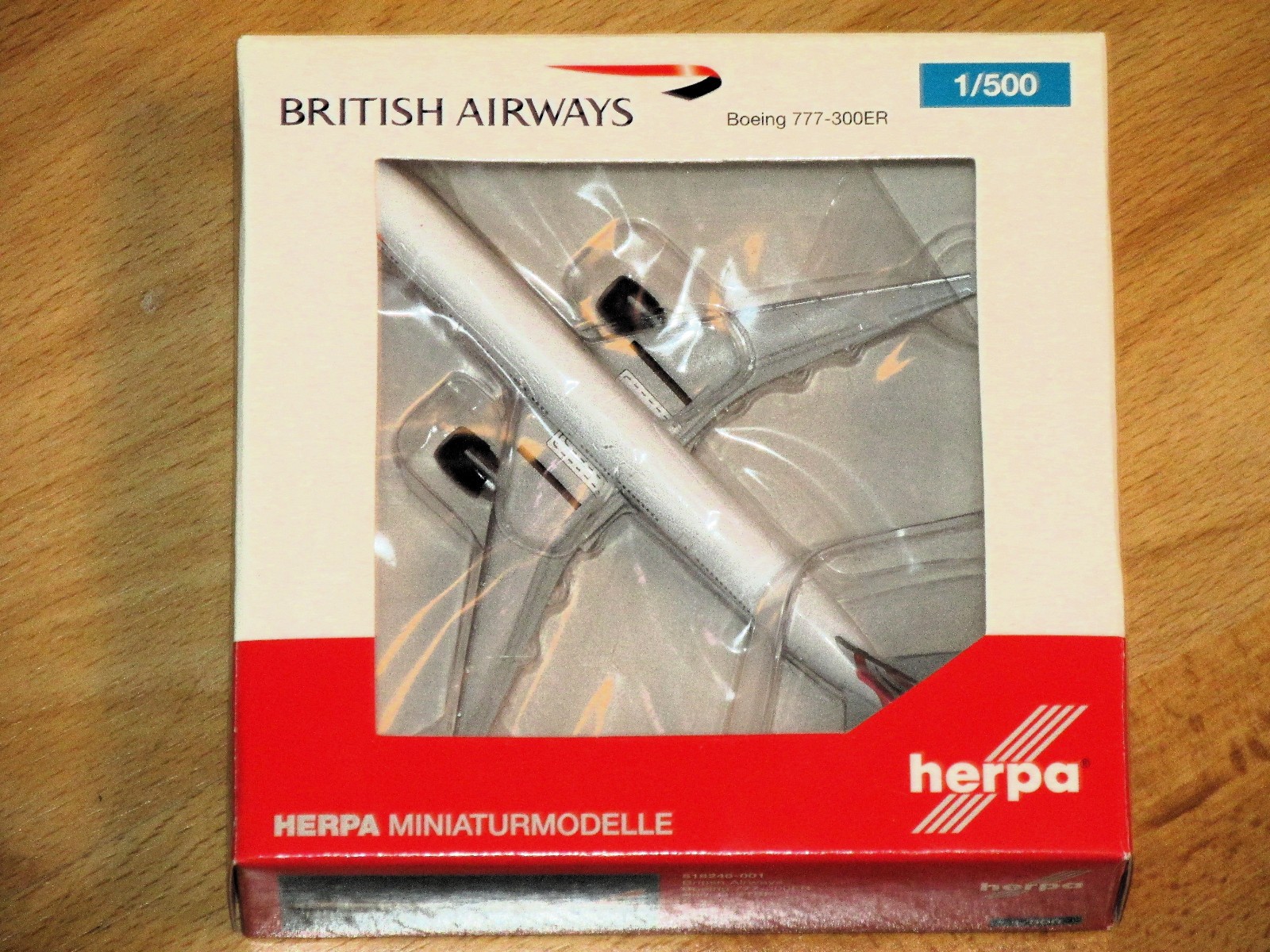 herpa Wings 518246-001 -British Airways - Boeing 777-300ER - 1:500 - Neu + ovp