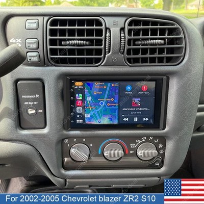 For Chevrolet ZR2 S10 2002-2004 Apple Carplay SWC Radio Andorid 14 GPS Stereo