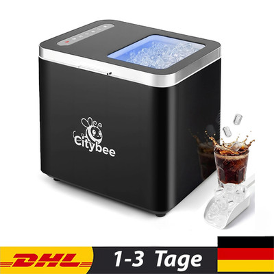 Citybee Eiswürfelmaschine 9 Stück in 6 Min 2 Size 12kg/24h Eiswürfelbereiter