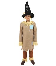 HPO Adult Brown Scarecrow Costume for Halloween and Cosplay