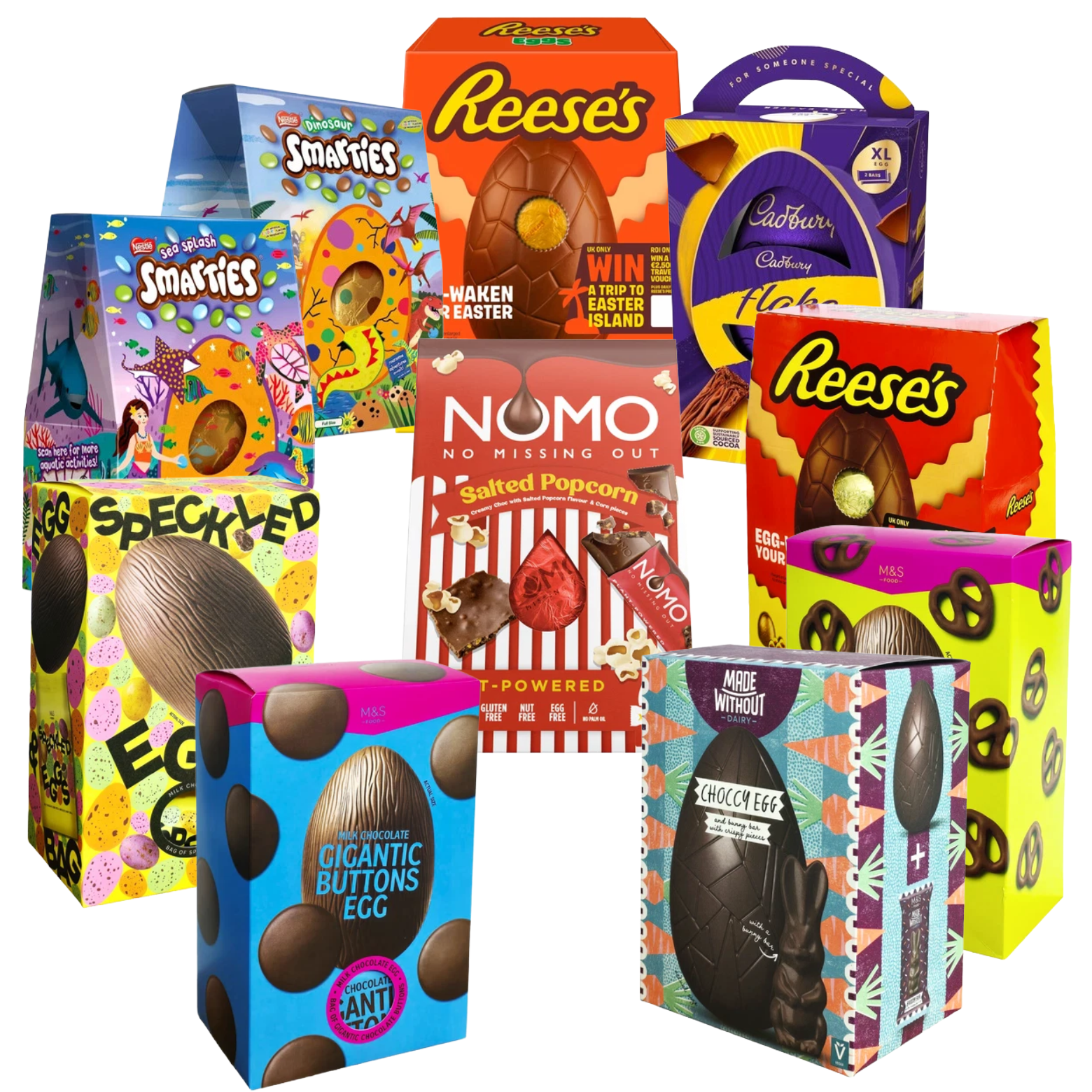 Surprise 1x Random Chocolate Large Easter Egg Nestle Cadbury M&M Reese's Gift