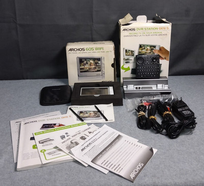 Archos 605 Wifi+ Archos DVR Station Gen 5 Dock *Tested*