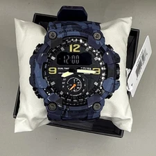 Activa X Invicta BlackOps Digital Men’s Watch 56mm,Camouflage,Blue (ACW1637-003)