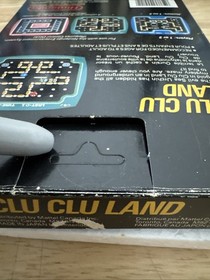 Nintendo Clu Clu Land NES 1985 CIB Unpunched Hangtab Complete In Box Black Box