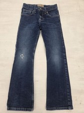 Wrangler 20X Jeans Boys Regular Adjustable Waist Denim Youth Sz 9 Distressed
