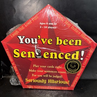 NEW You ve Been Sentenced Family Card Game -McNeill designs Best Toy Award EUC