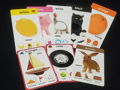 Scholastic Hands on Learning Touch & Feel Color and Shapes Flashcards