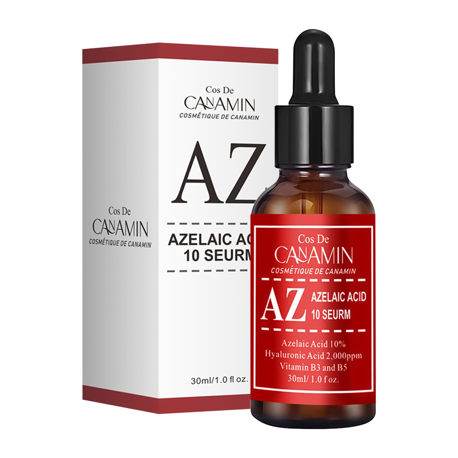 Cos de Baha Azelaic Acid 10% Facial Serum - Advanced Formula with Niacinamide